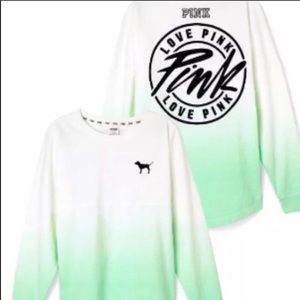 VS Pink long sleeve ombré shirt